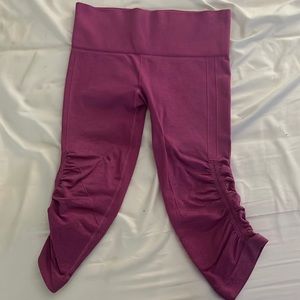 Lululemon Capris Rolled Up At Bottom